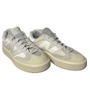New Balance CT302 White Gray Suede Canvas Men's 9 Neutral Streetwear Casual